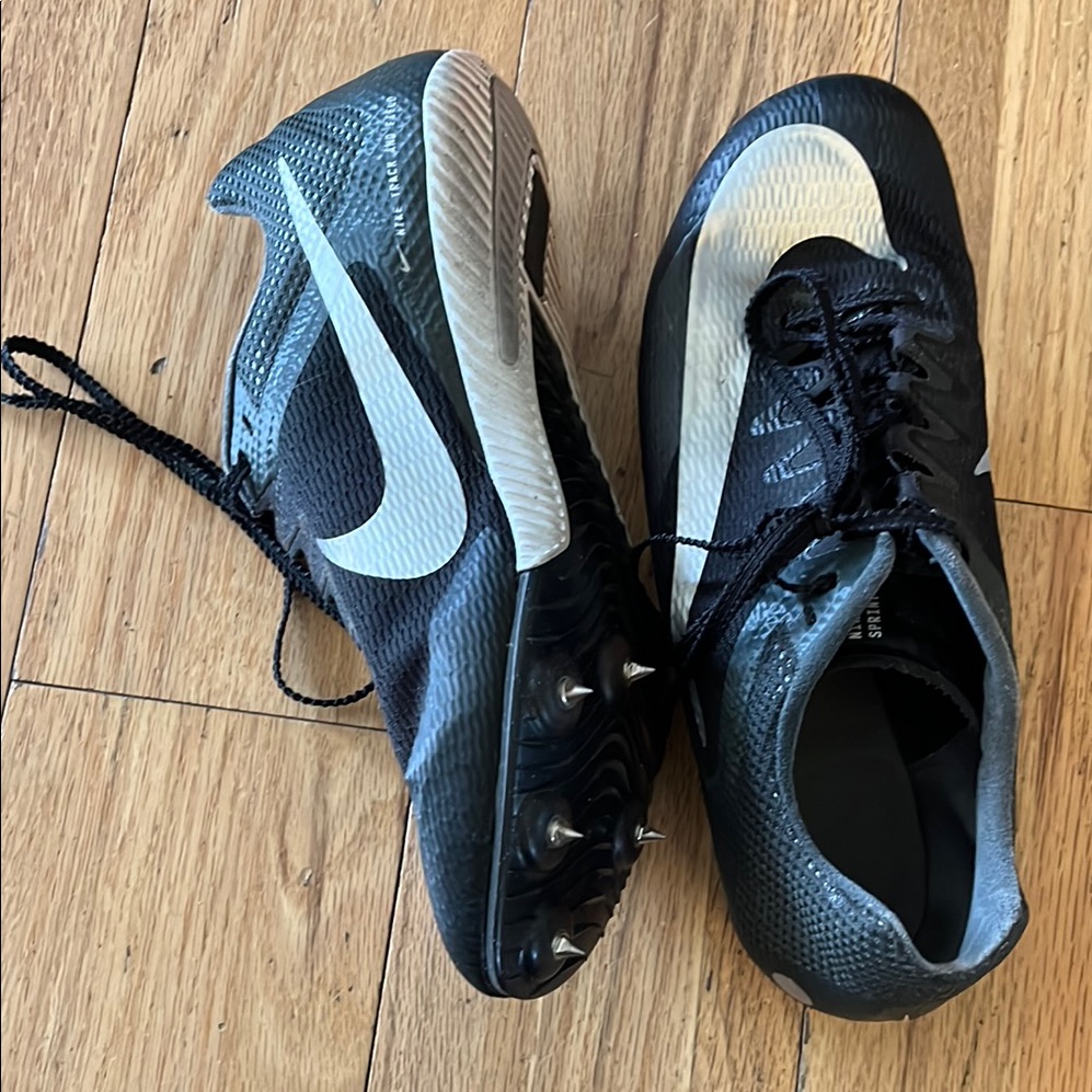 Nike Black And White Track Spikes
